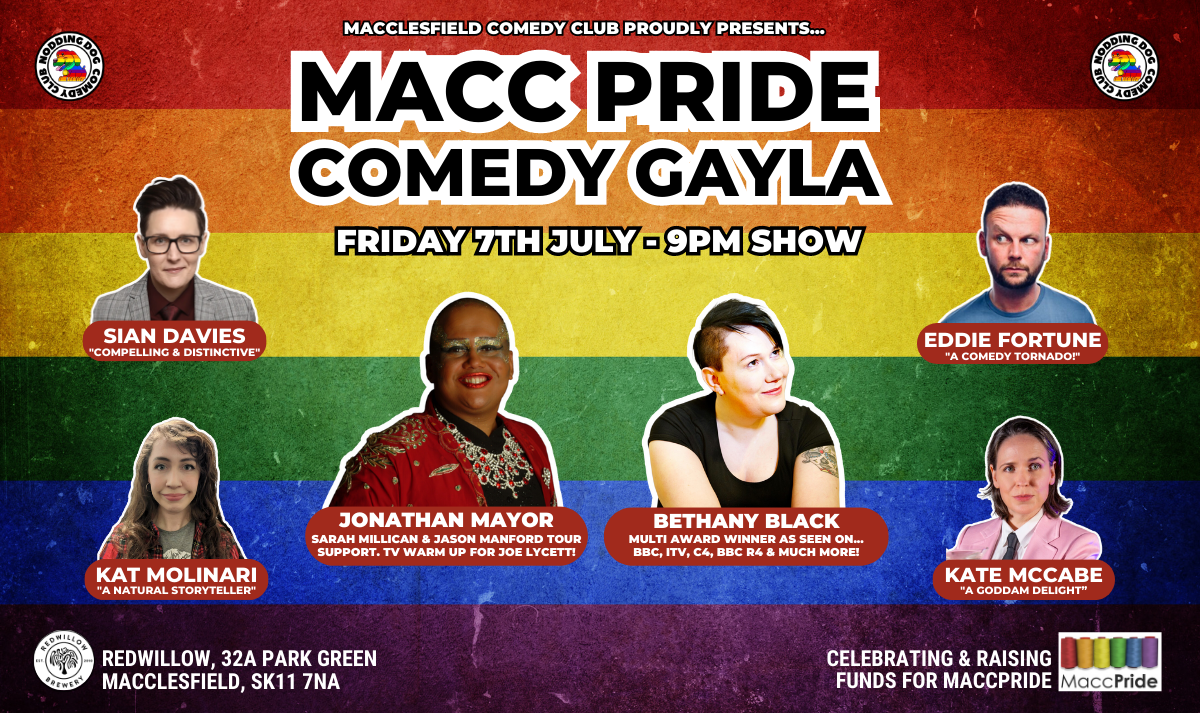 Macc Pride Comedy Gayla - Visit Cheshire